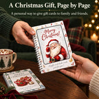 Christmas Gift Card Book, Spiral Bound for Holiday Gift Giving