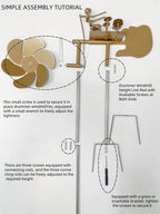 Handmade Metal Drummer Windmill