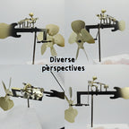 Handmade Metal Drummer Windmill