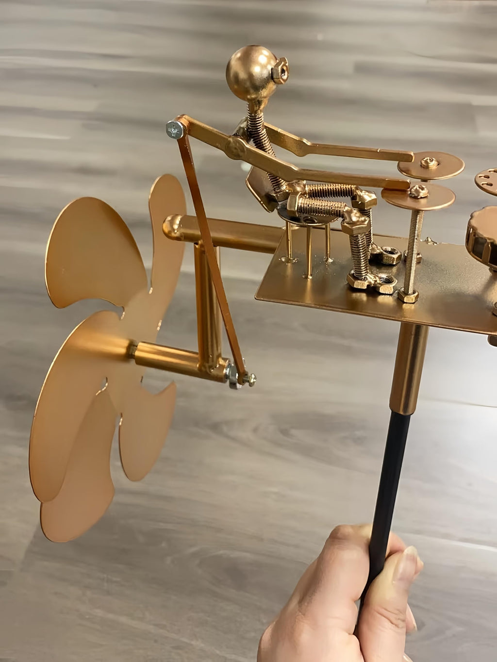 Handmade Metal Drummer Windmill