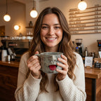 Handmade Face Shaped Ceramic Mug