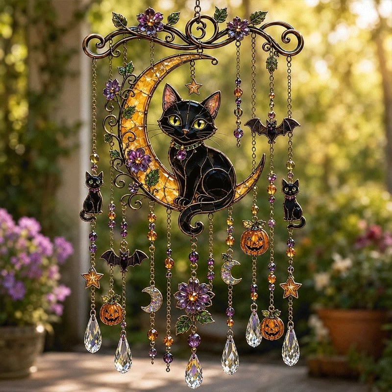 🔥Halloween Suncatcher Wind Chime👻