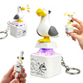 😀 Seagull Sound Keychain with LED Light & Button 🔥