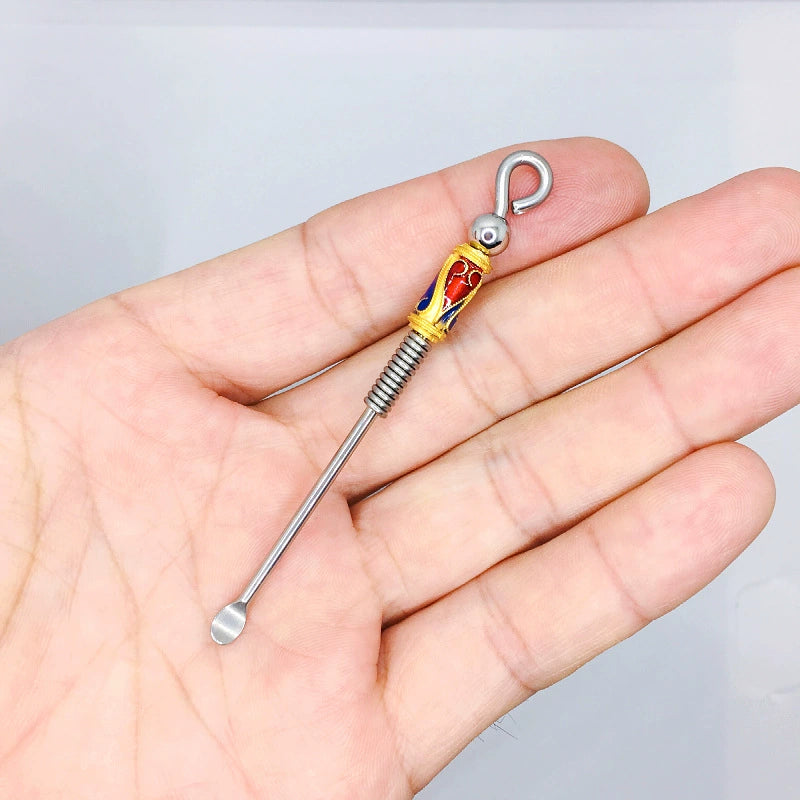 Handmade Stainless Steel Keychain(Free handmade ear pick with purchase)