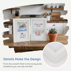 Creative Wooden Folding Photo Frame | Rustic Hinged Picture Frame