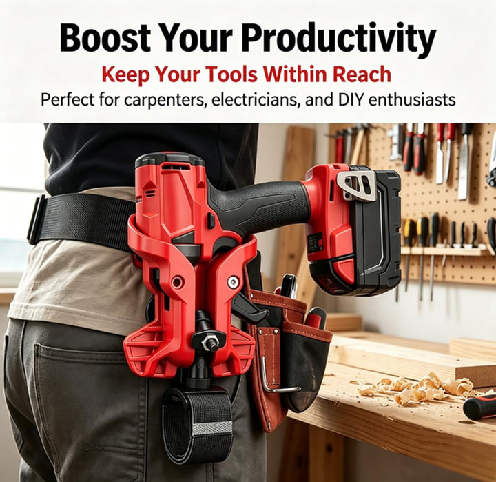 🔨 Portable Self-Locking Power Tool Holster 🔥 🔥