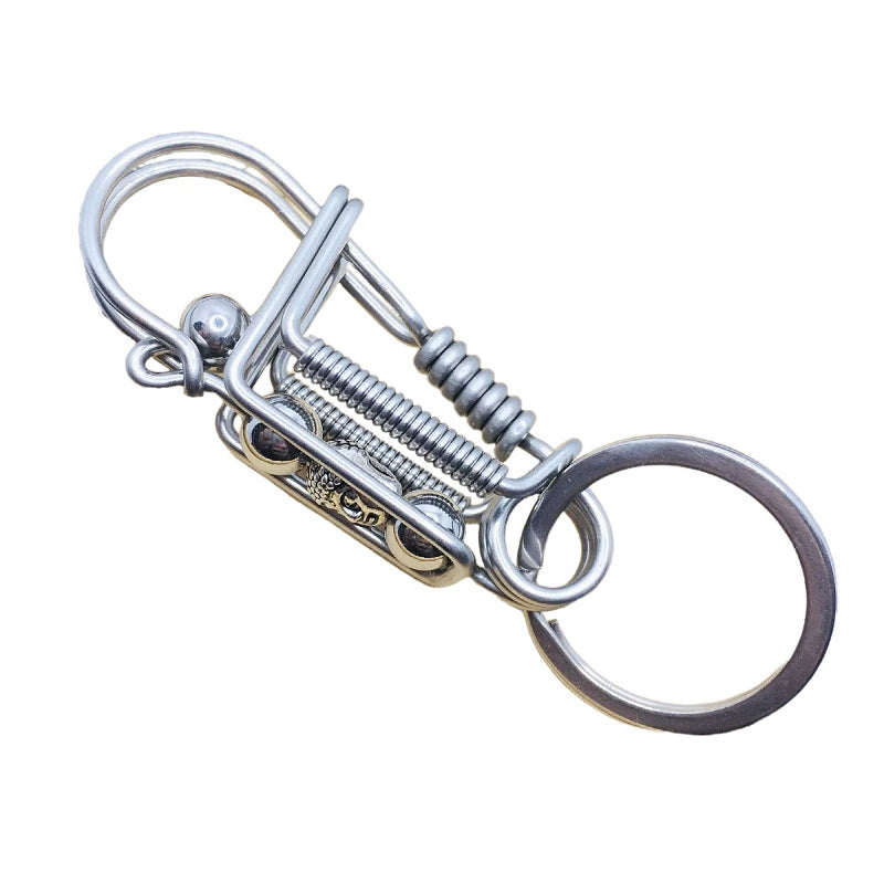 Handmade Stainless Steel Keychain(Free handmade ear pick with purchase)