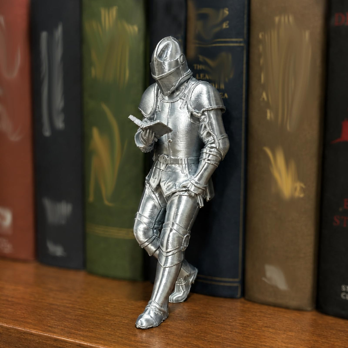 Medieval Knight Bookshelf Decor