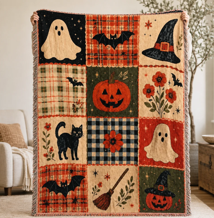 Festivals and Celebrations Multi-Function Woven TasselBlanket, 130x160cm