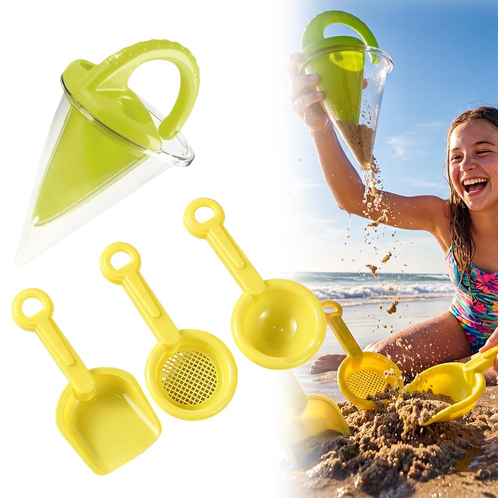 ✨ 🔥 Drippy Sand Castle Maker and Spilling Funnel Sand Toy ✨ Professional Sand Castle Building Kit（❤️Three sand-digging tools will be given away❤️）