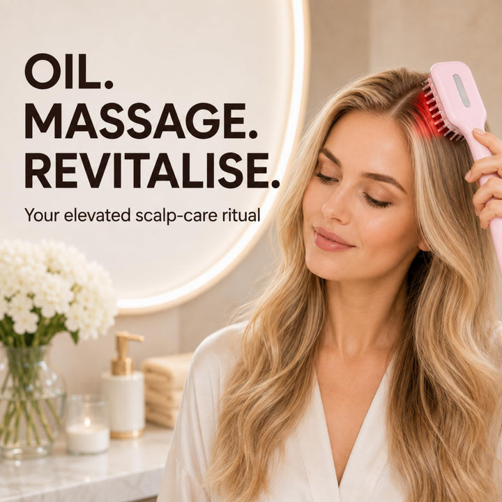 Hair Brush with Scalp Oil Dispenser, Air Cushion Electronic Hair Comb