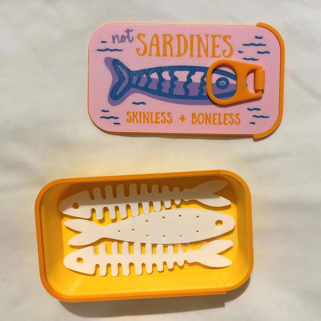 Sardine Tin Jewelry Box, 3d Printed Sardine Tin Like Jewelry Case