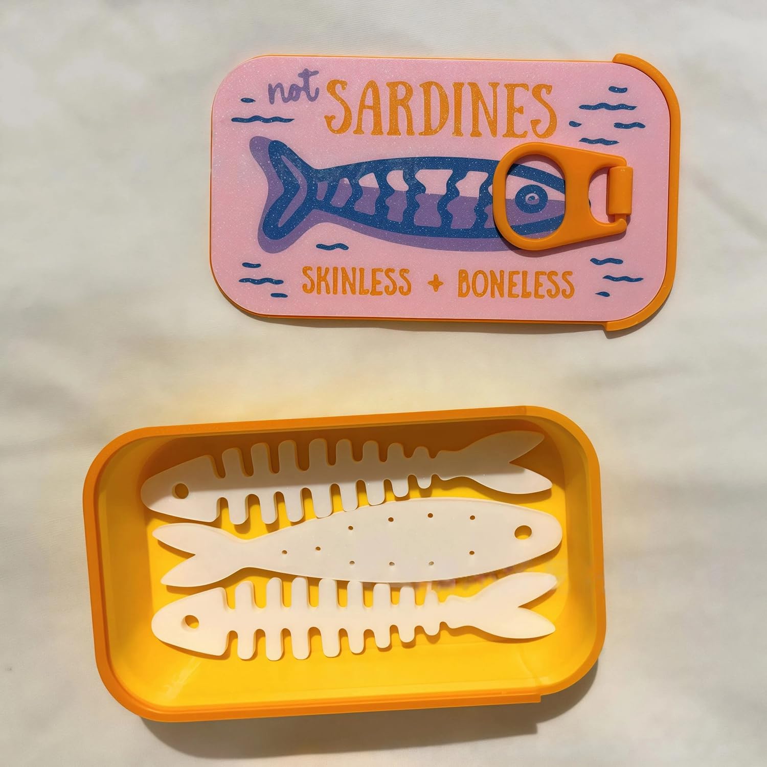 Sardine Tin Jewelry Box, 3d Printed Sardine Tin Like Jewelry Case