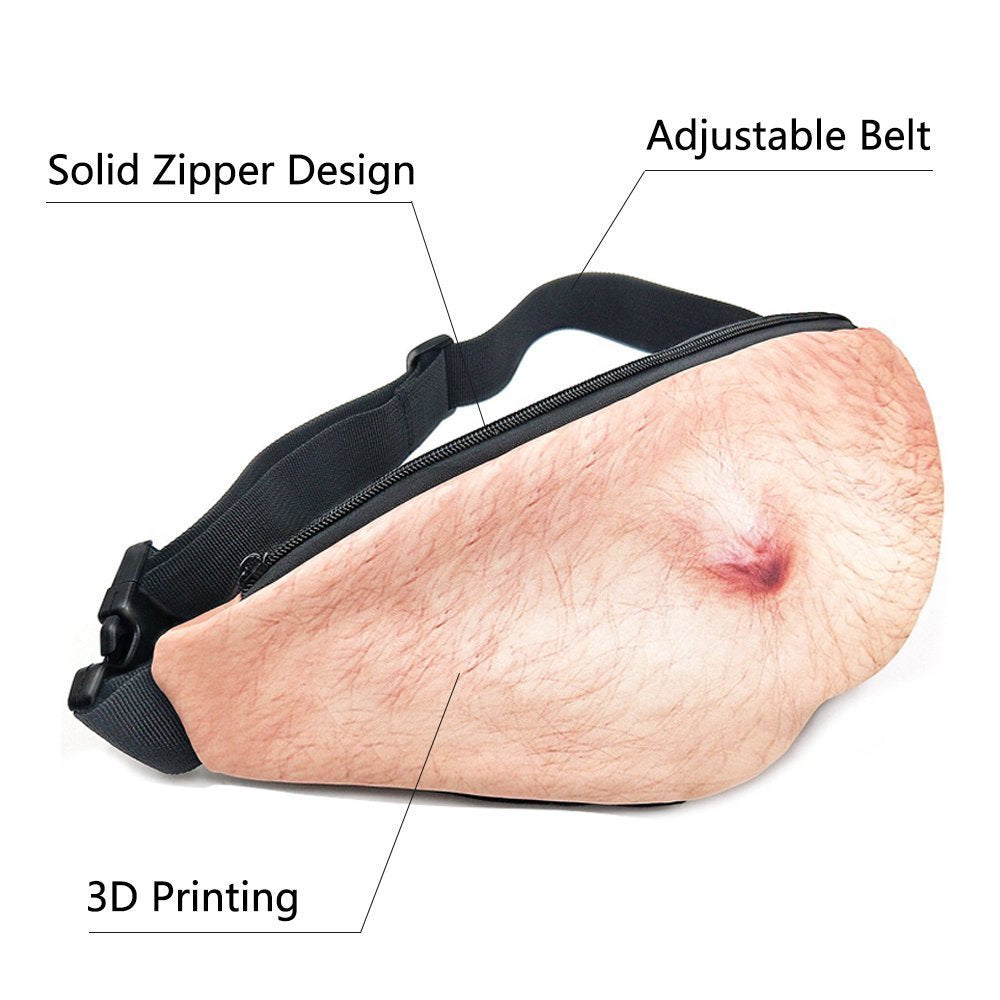 Dad Bag Fake Belly Waist Pack with Adjustable Belt
