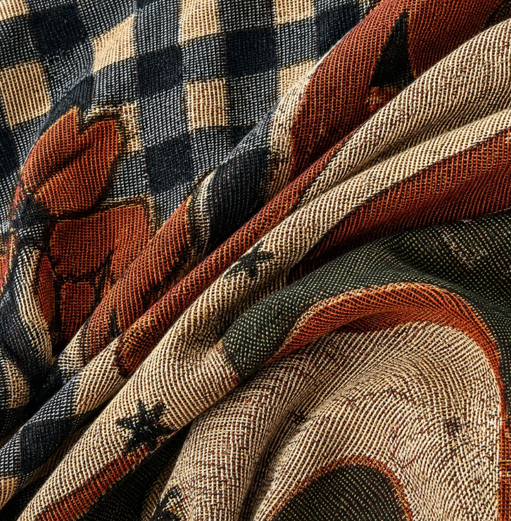 Festivals and Celebrations Multi-Function Woven TasselBlanket, 130x160cm