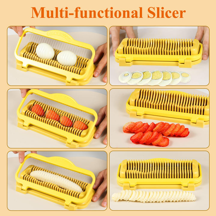🍓 🍌 Larger Banana Slicer Egg Slicer for Hard Boiled Eggs 🥚 🥚