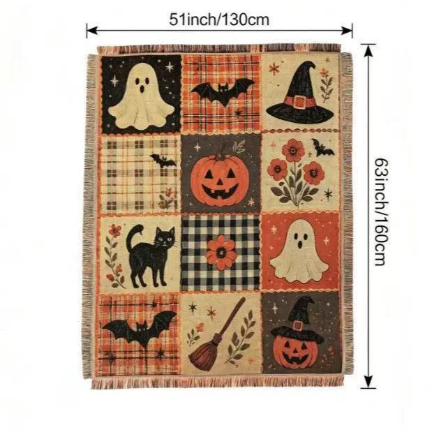 Festivals and Celebrations Multi-Function Woven TasselBlanket, 130x160cm