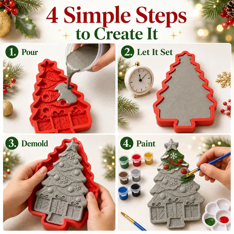 Christmas Tree Silicone Resin Molds
