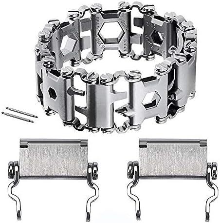 29 in 1 Multitools Stainless Steel Tool Wearable Bracelet for Men Compatible