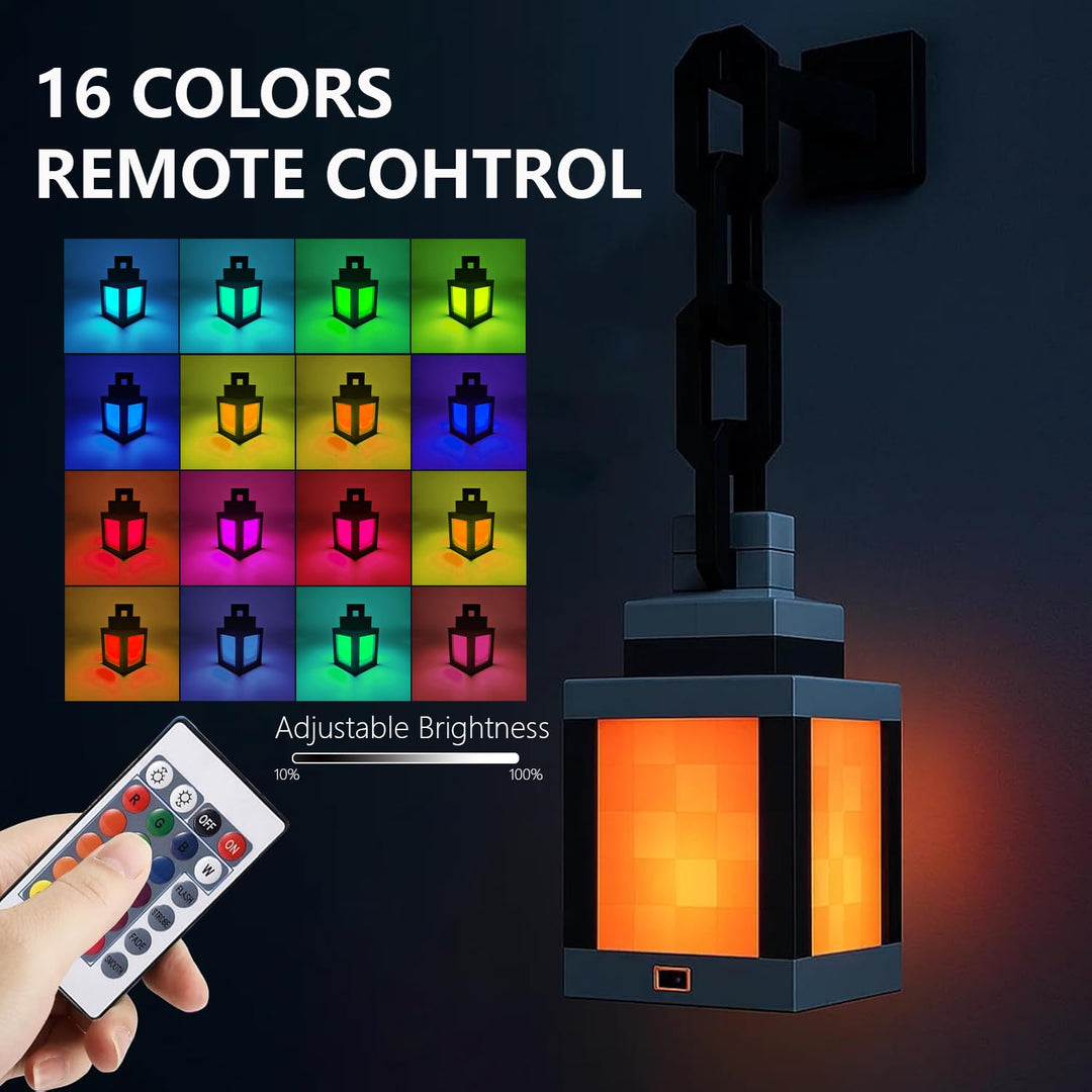 Pixel Night Light 16 Colors with Remote Control and Dimming Function