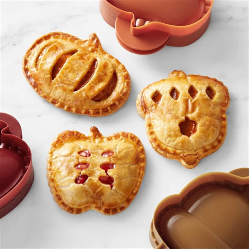 Set of 3 Hallowee Pumpking-Pie Decoration Wraper Dough Stamp