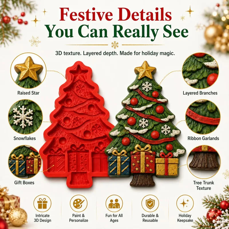 Christmas Tree Silicone Resin Molds