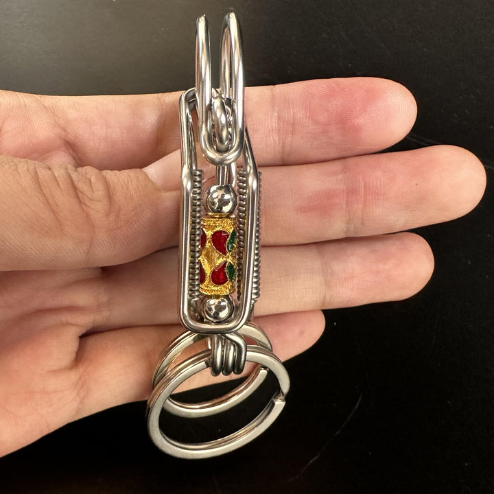 Handmade Stainless Steel Keychain(Free handmade ear pick with purchase)