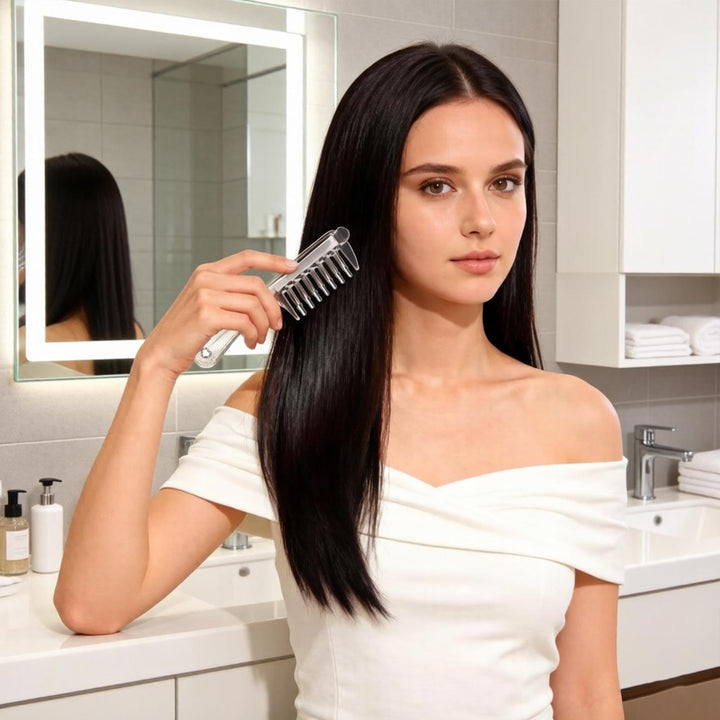 Hair serum applicator comb, hair oil applicator (Three bottles of hair serum are given away for free.)