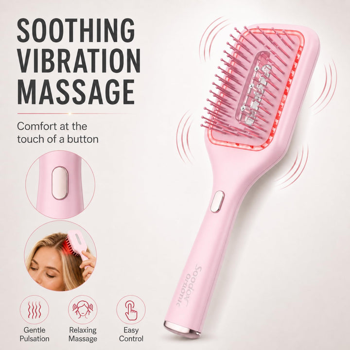 Hair Brush with Scalp Oil Dispenser, Air Cushion Electronic Hair Comb