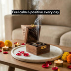 Medieval Wooden Pyramid Incense Box