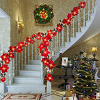Christmas Big Red Flower LED Light String