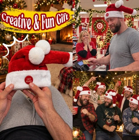 Funny Cockyhat Santa Dick Hat With Get Hard Button