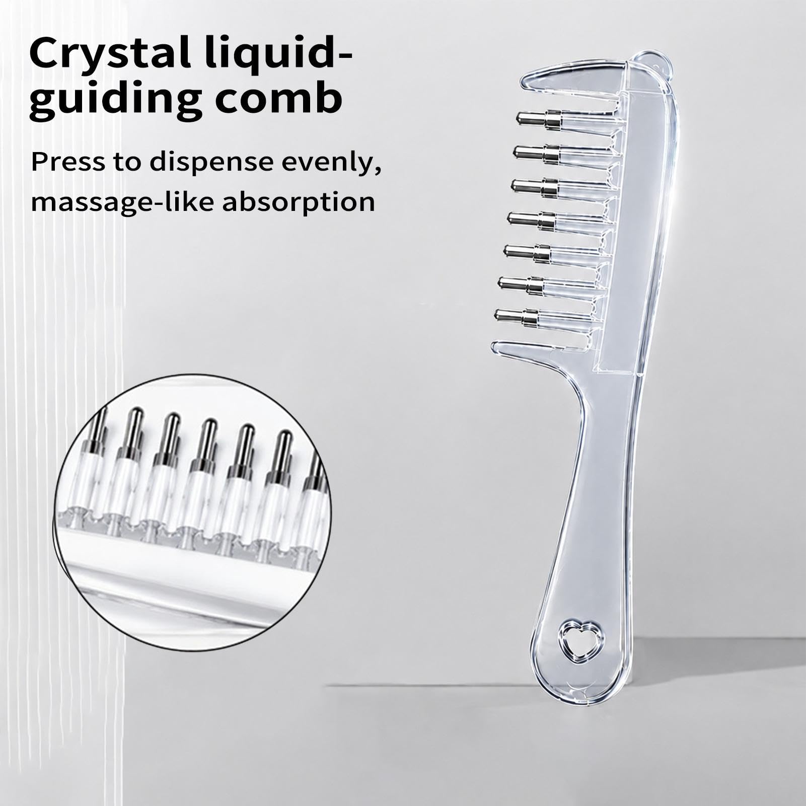 Hair serum applicator comb, hair oil applicator (Three bottles of hair serum are given away for free.)
