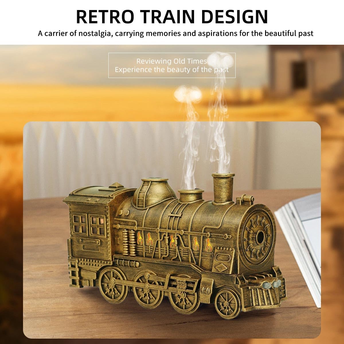 Vintage Steam Train Arom Essential Oil Diffuser