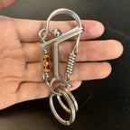 Handmade Stainless Steel Keychain(Free handmade ear pick with purchase)