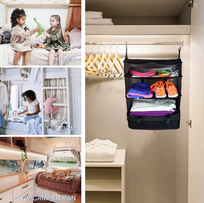 Hanging Packing Cubes Portable Travel Closet