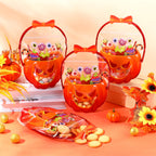 50Pcs Halloween Treat Bags with Handles -（25 pumpkin bags + 25 crucible bags)