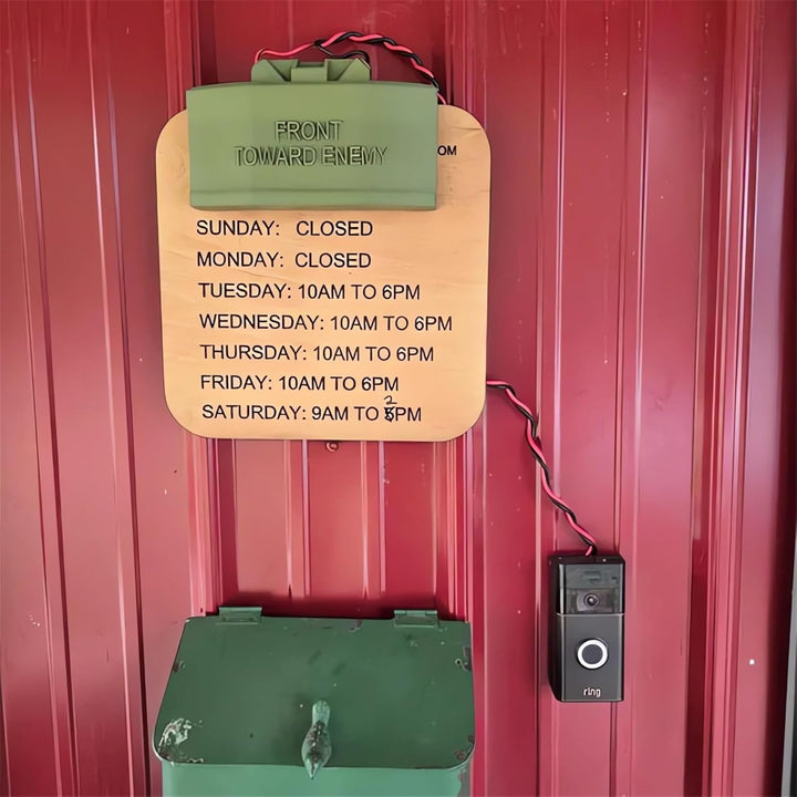 Doorbell Sign for Joke Gag Pranks Gift