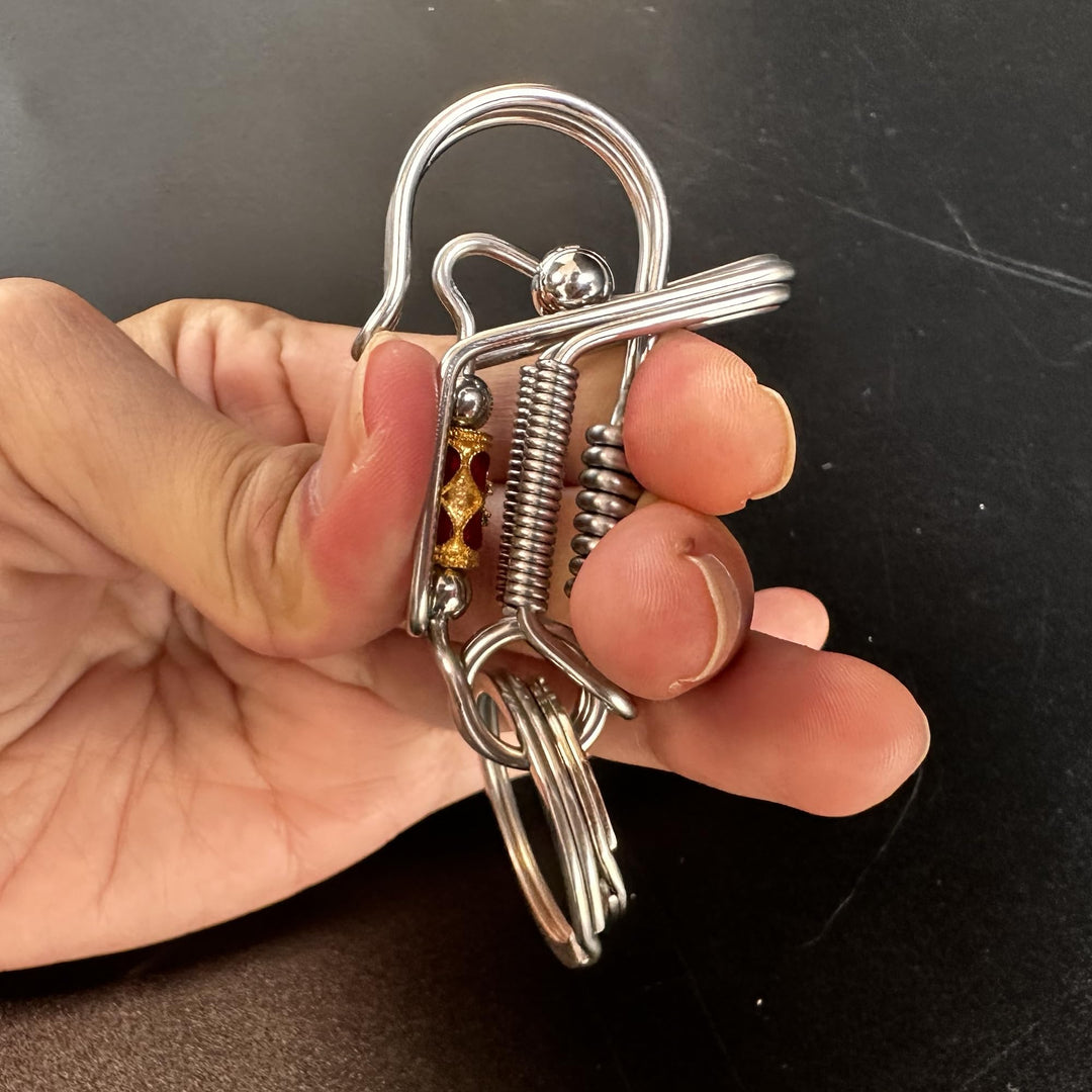 Handmade Stainless Steel Keychain(Free handmade ear pick with purchase)