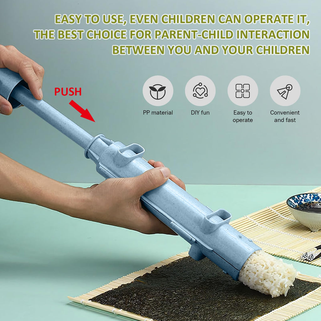 Sushi bazooka sushi maker Kit With Sushi Rolling Mat,Sushi Roller Mold