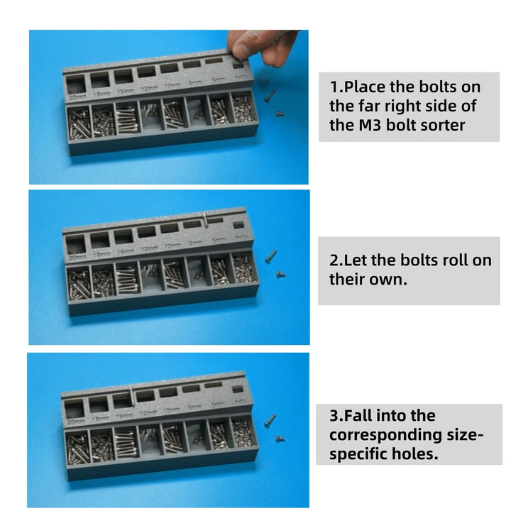 M3 Screw Organizer, M3 Bolt Sorter