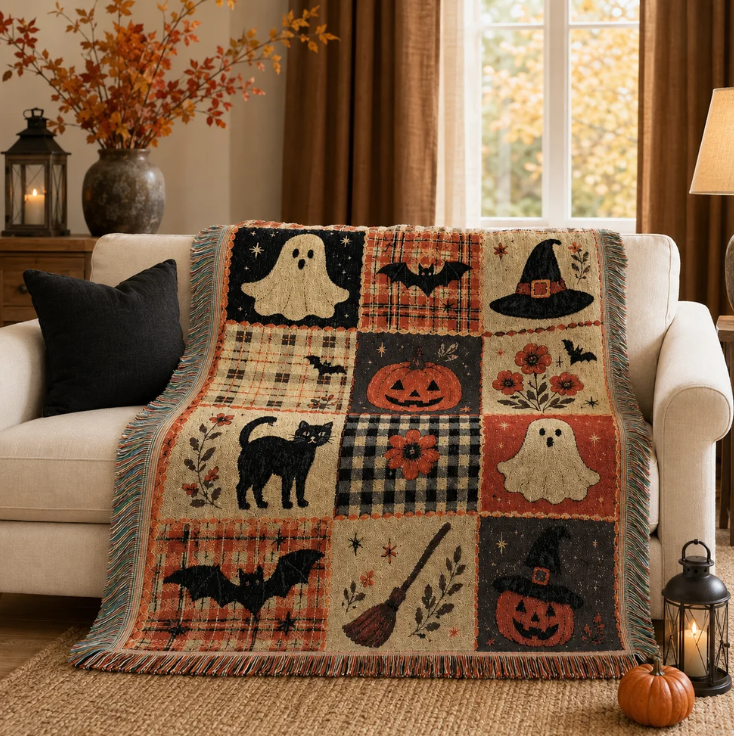 Festivals and Celebrations Multi-Function Woven TasselBlanket, 130x160cm