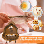 Set of 3 Hallowee Pumpking-Pie Decoration Wraper Dough Stamp