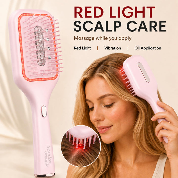 Hair Brush with Scalp Oil Dispenser, Air Cushion Electronic Hair Comb
