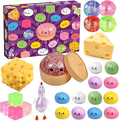 2026 Squishy Advent Calendar, 25 Day Christmas Countdown