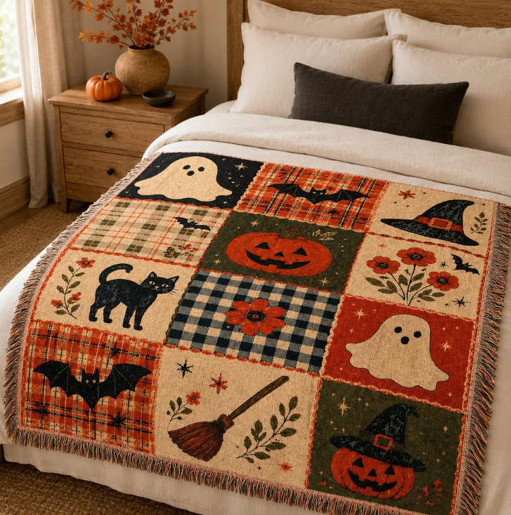 Festivals and Celebrations Multi-Function Woven TasselBlanket, 130x160cm