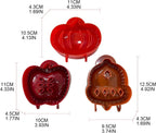 Set of 3 Hallowee Pumpking-Pie Decoration Wraper Dough Stamp