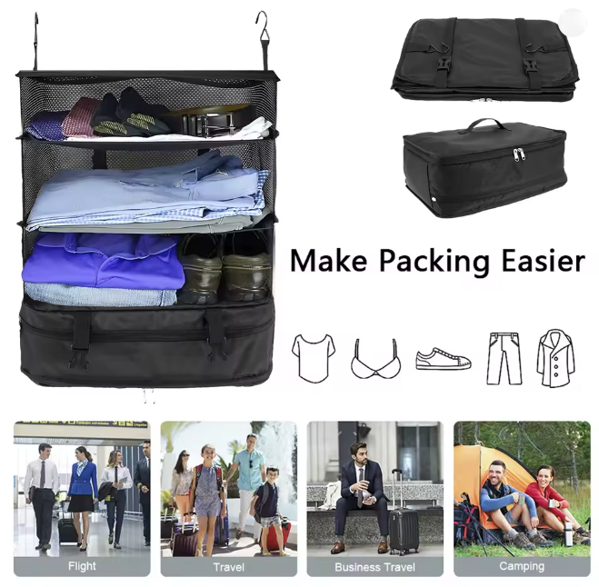 Hanging Packing Cubes Portable Travel Closet