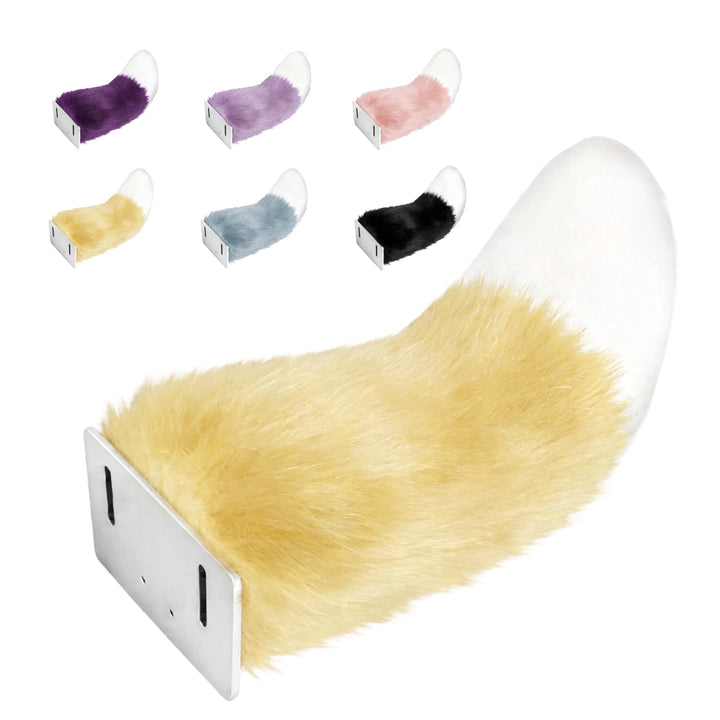 Remote Control Electric Wagging Plush Tail, Cute Animal Trunk Decoration