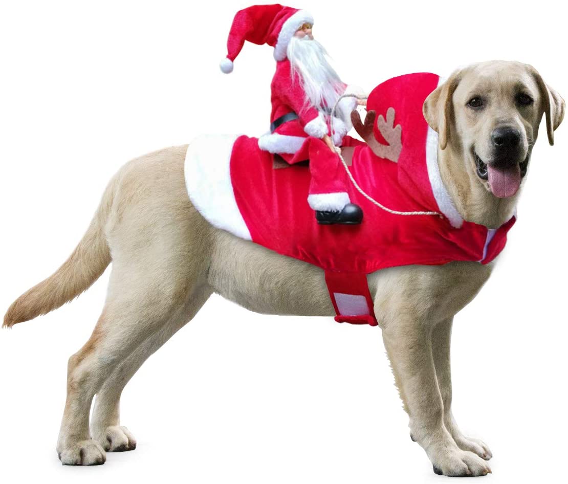 Santa Dog Costume-Christmas Pet Coat
